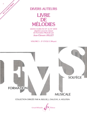 Livre de mélodies. Volume 5 